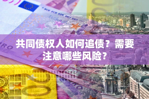 北京共同债权人如何追债？需要注意哪些风险？
