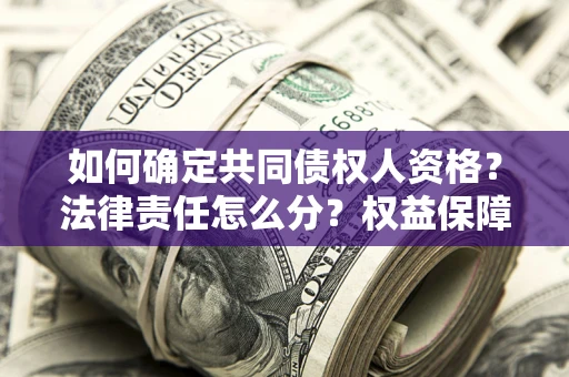 北京如何确定共同债权人资格？法律责任怎么分？权益保障技巧揭秘！