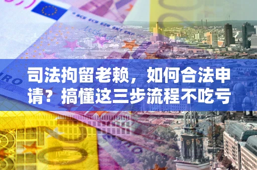 北京司法拘留老赖，如何合法申请？搞懂这三步流程不吃亏！
