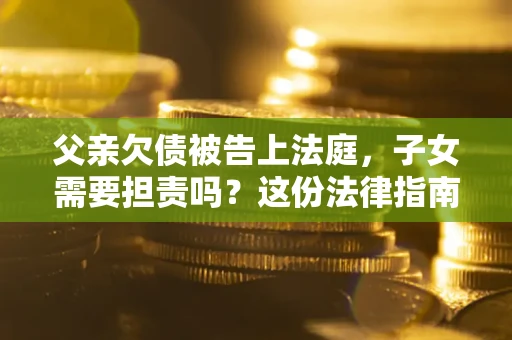 北京父亲欠债被告上法庭，子女需要担责吗？这份法律指南必须看完