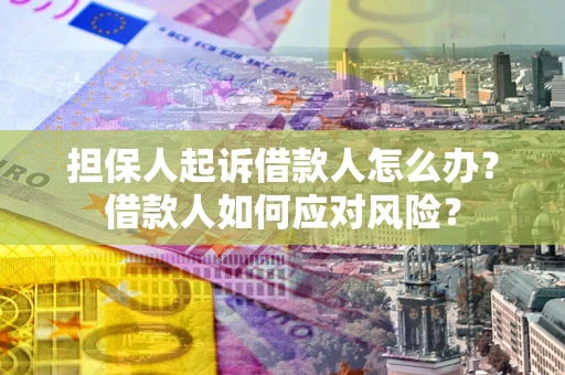 北京担保人起诉借款人怎么办？借款人如何应对风险？
