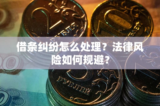 北京借条纠纷怎么处理？法律风险如何规避？