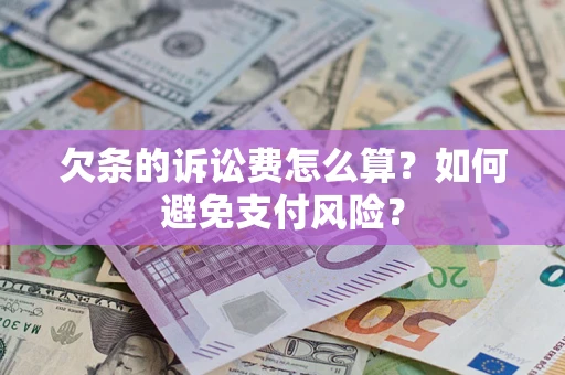 北京欠条的诉讼费怎么算？如何避免支付风险？